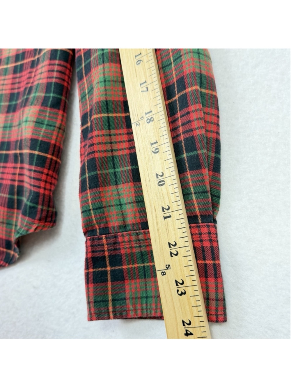 Lauren Ralph Lauren Shirt Red Tartan Plaid Button Up XL Gingham Preppy Logo - Picture 9 of 9